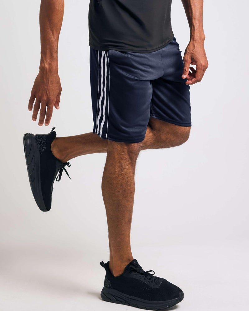 REALESSENTIALS Real Essentials 5 Pack: Menâ€™s 9" Mesh Shorts â€“ Athletic Gym, Workout, Basketball, Running, Casual Lounge Activewear Pockets, Set 6,L - Image 3